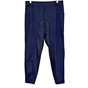 FITST4 SPORTS‎ Riding Leggings Womens Sz XL Black Full Seat Horseshoe Grip Pants